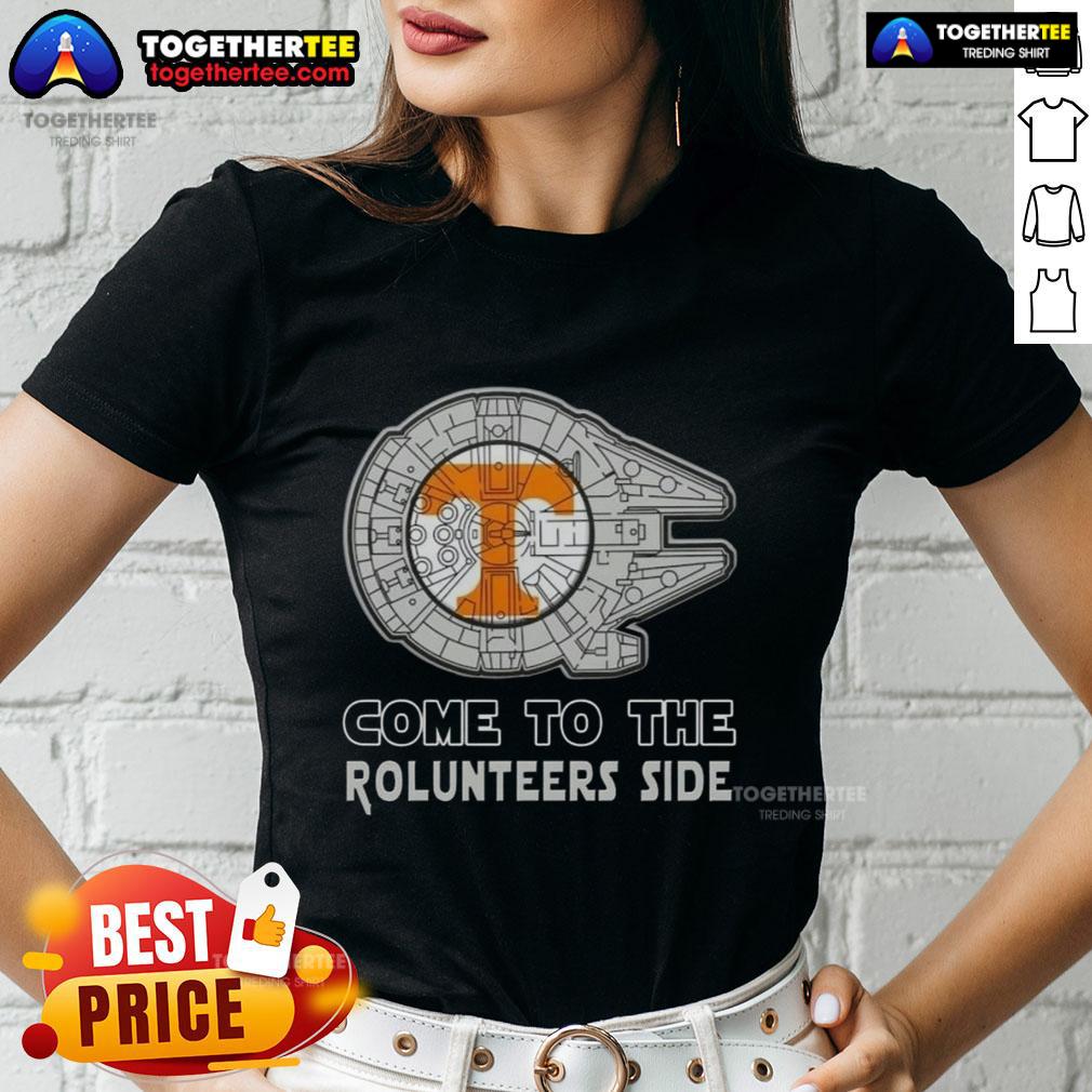 Good Star Wars Come To The Tennessee Volunteers Side T-Shirt - Image 3