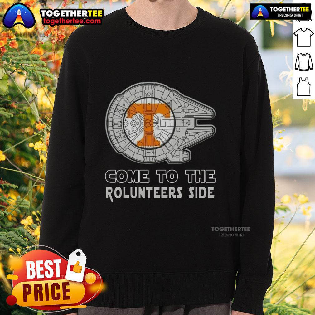Good Star Wars Come To The Tennessee Volunteers Side T-Shirt - Image 5