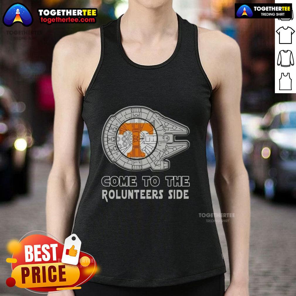Good Star Wars Come To The Tennessee Volunteers Side T-Shirt - Image 4