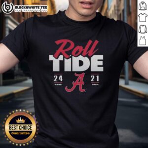 Official Alabama Crimson Tide Vs Georgia Bulldogs 2025 Score 24 21 T-Shirt