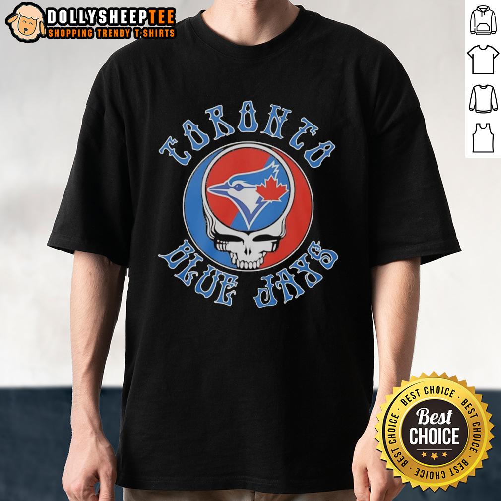 Official Toronto Blue Jays X Grateful Dead Steal Your Face Logo Mashup T-Shirt