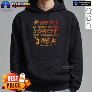 Alternative view of Premium I Can Do All Things Through Christ Christian Basketball T-Shirt