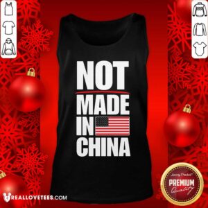 Alternative view of Beautiful Not Made In China American Flag Shirt