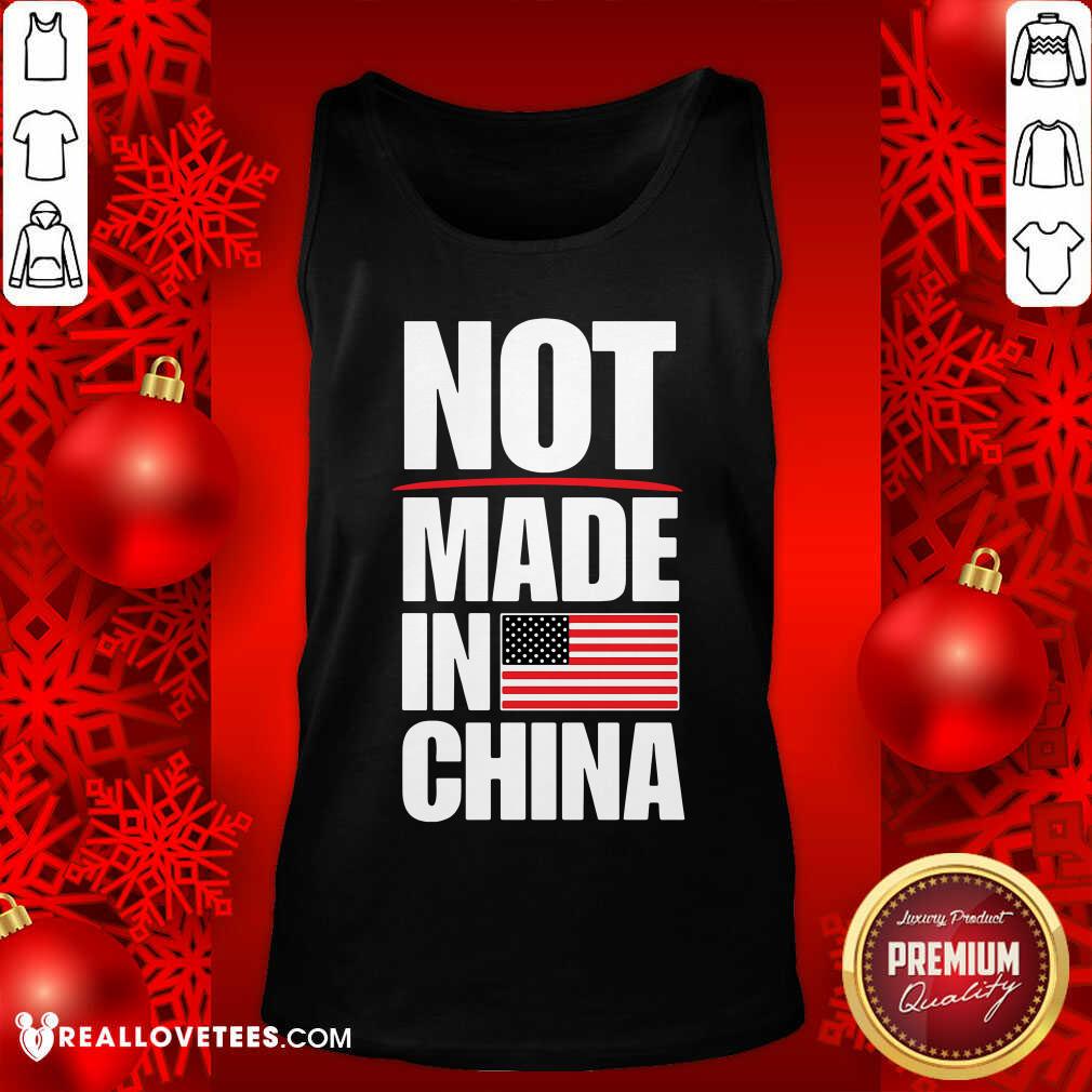 Beautiful Not Made In China American Flag Shirt - Image 2