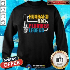 Alternative view of Grateful Husband Dad Plumber Legend 2021 Shirt