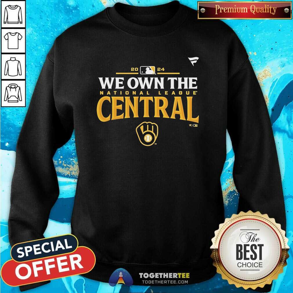 Official Milwaukee Brewers 2024 Nl Central Division Champions T-Shirt - Image 5