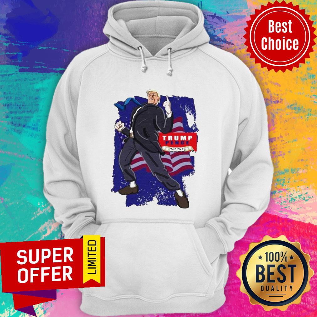 Top Donald Trump Pence 2020 American Flag Shirt - Image 2