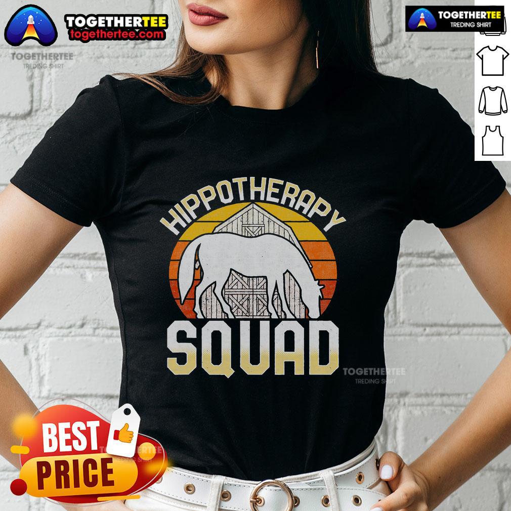 Top Equine Assisted Horse Therapy Therapist Hippotherapy Sunset T-Shirt - Image 3