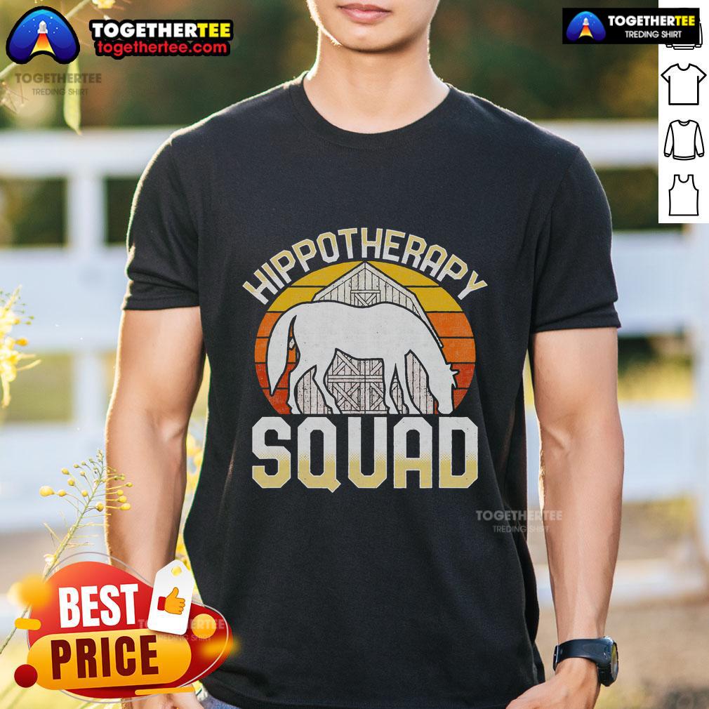 Top Equine Assisted Horse Therapy Therapist Hippotherapy Sunset T-Shirt