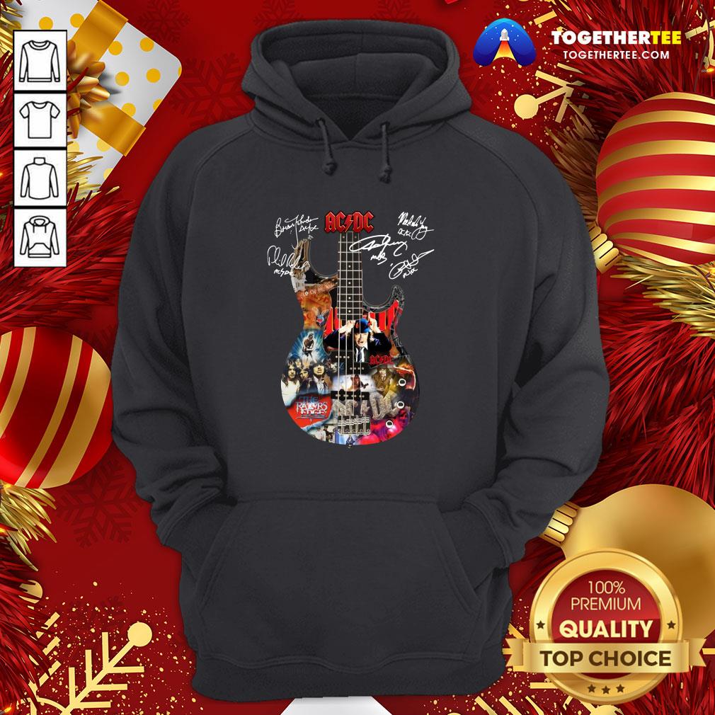 Pretty AC DC Guitar All Signature Shirt - Image 5