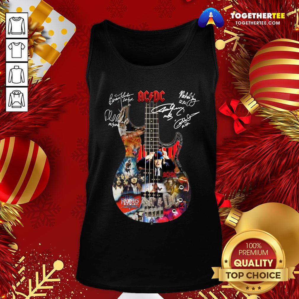 Pretty AC DC Guitar All Signature Shirt - Image 3