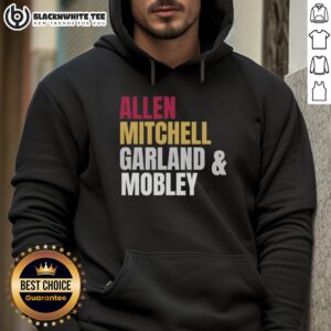 Alternative view of Hot Cleveland Cavaliers Basketball Starting Four Allen Mitchell Garland And Mobley T-Shirt