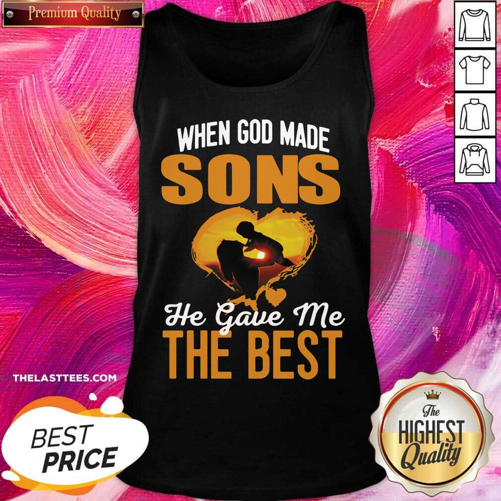 Good When God Made Sons He Gave Me The Best Shirt - Image 3