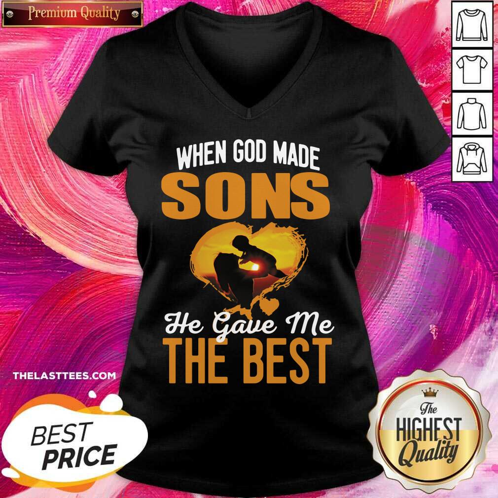 Good When God Made Sons He Gave Me The Best Shirt - Image 2