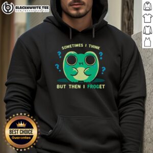 Alternative view of Funny Sometime I Think But Then I Froget Frog Forget T-Shirt