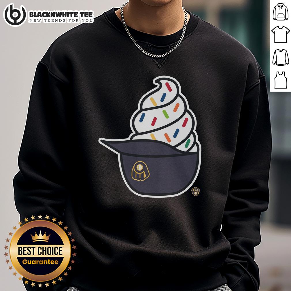 Pretty Milwaukee Brewers Ice Cream T-Shirt - Image 5