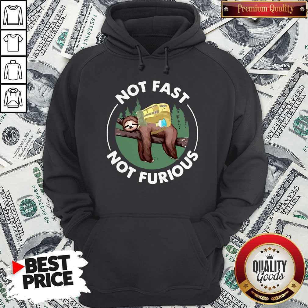 Sloth Camping Not Fast Not Furious Shirt - Image 2