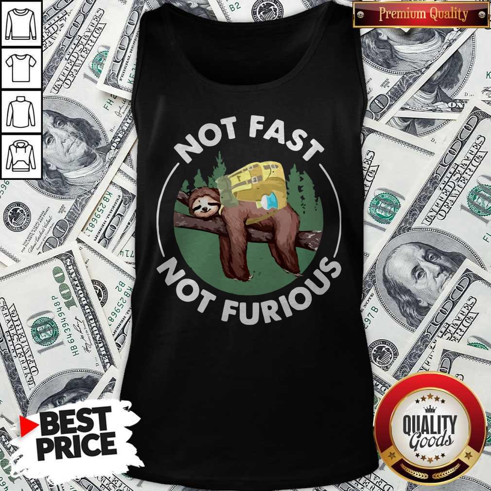 Sloth Camping Not Fast Not Furious Shirt - Image 4