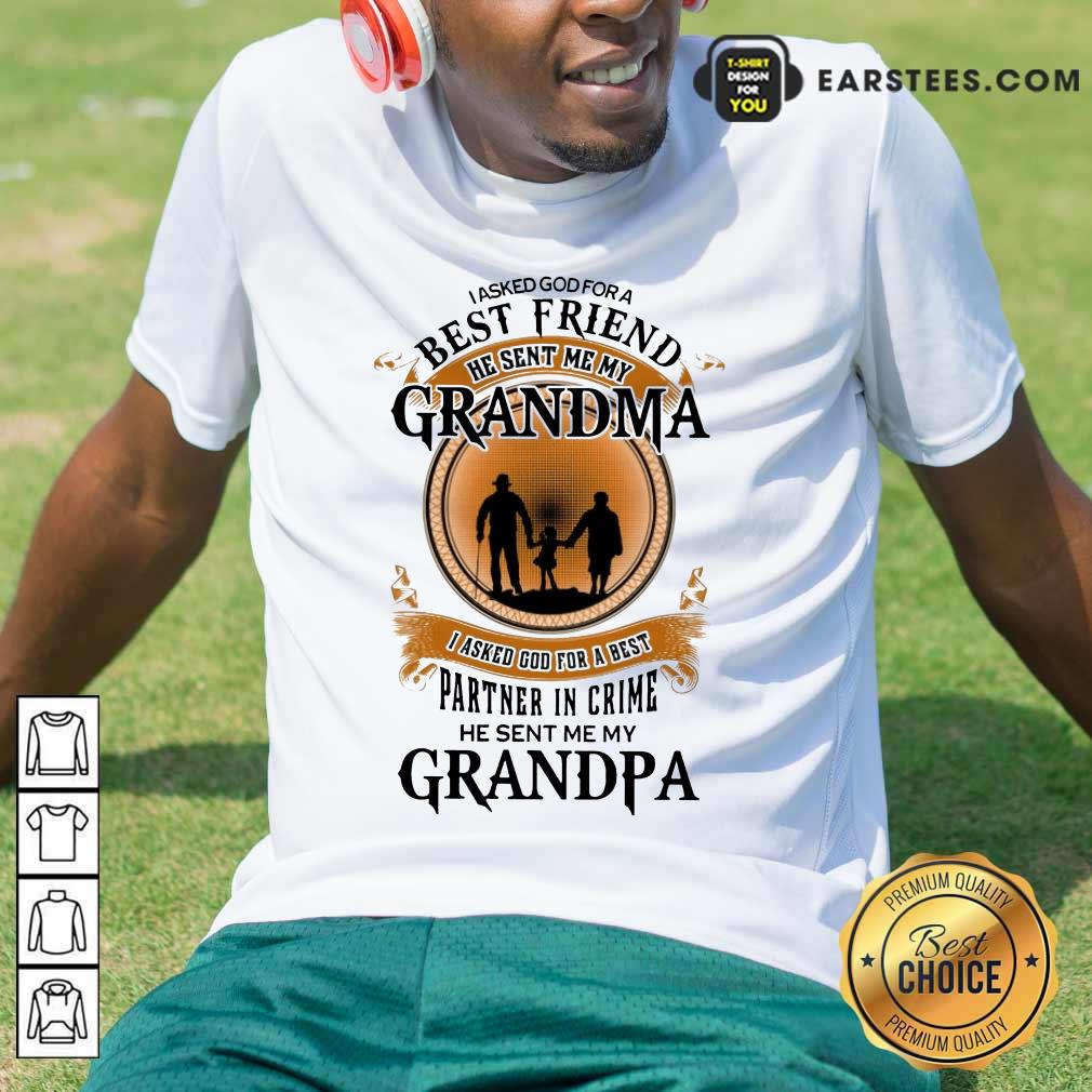 Top Best Friend Grandma And Grandpa Shirt
