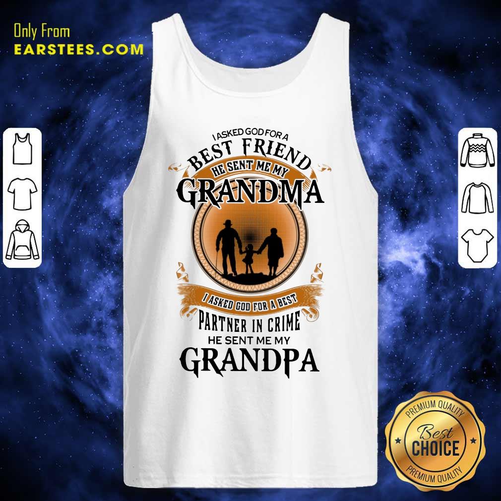Top Best Friend Grandma And Grandpa Shirt - Image 2