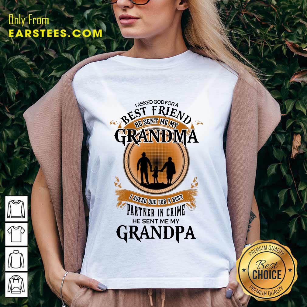 Top Best Friend Grandma And Grandpa Shirt - Image 5