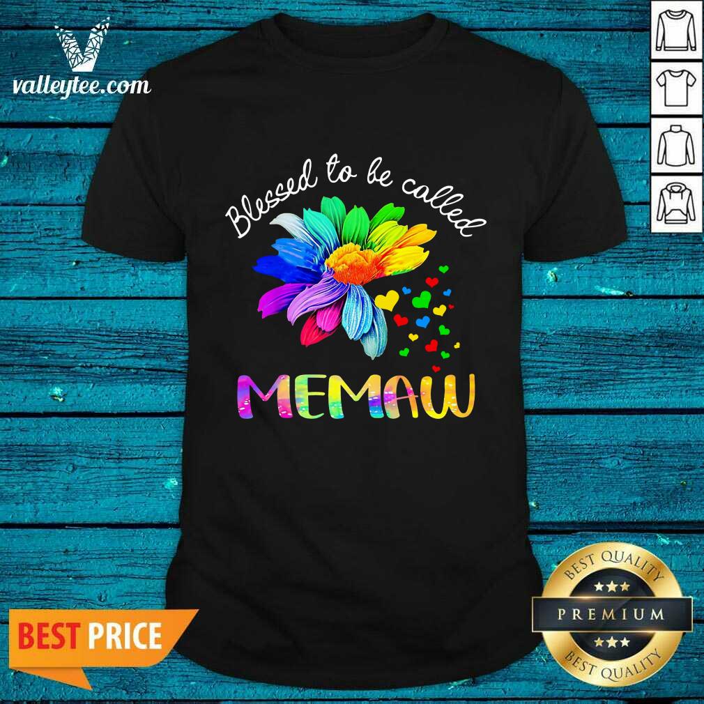 Blessed To Be Called Memaw LGBT Shirt