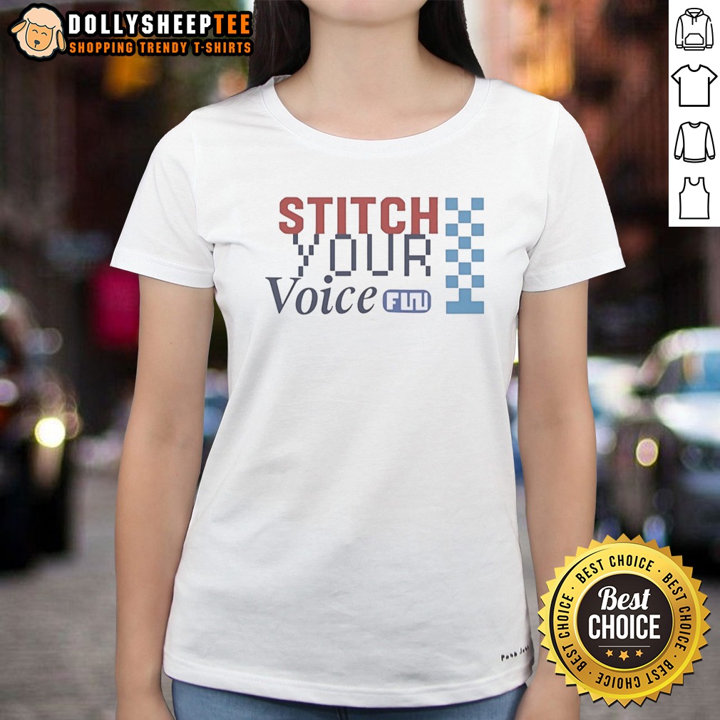 Hot Stitch Your Voice Checkered Flag Retro Shirt - Image 3