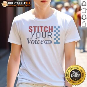 Hot Stitch Your Voice Checkered Flag Retro Shirt