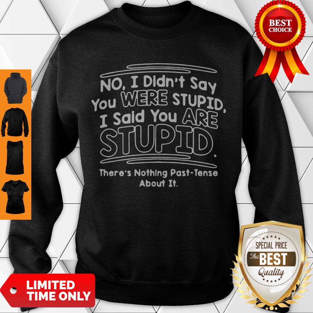I Didn’t Say You Were Stupid I Said You Are Stupid There’s Nothing Past-tense About It Shirt - Image 3
