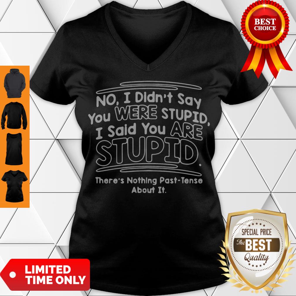 I Didn’t Say You Were Stupid I Said You Are Stupid There’s Nothing Past-tense About It Shirt - Image 5