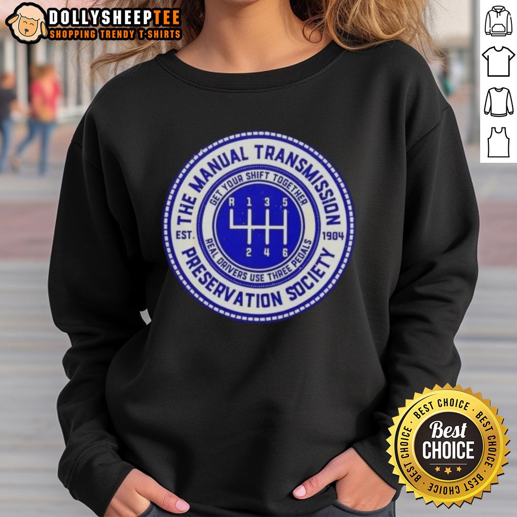 Nice The Manual Transmission Preservation Society Est 1904 Vintage T-Shirt - Image 5