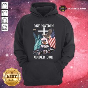 Alternative view of Original 3 Goodwrench Dale Earnhardt One Nation Under God American Flag Shirt