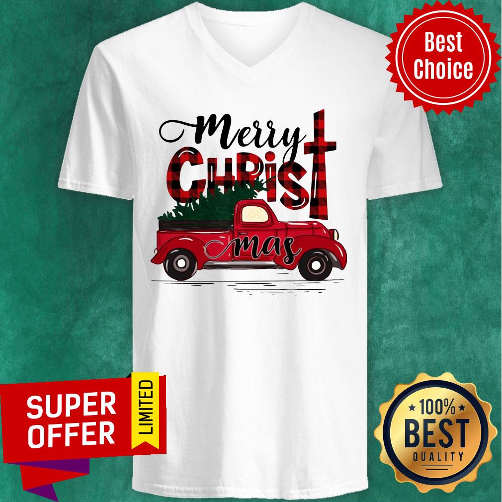 Awesome Truck Merry Christmas Shirt - Image 3