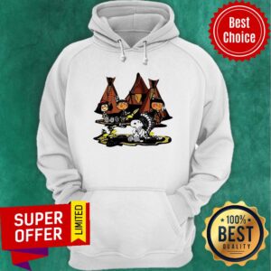 Alternative view of Funny The Peanuts Snoopy and Friends Native American Shirt