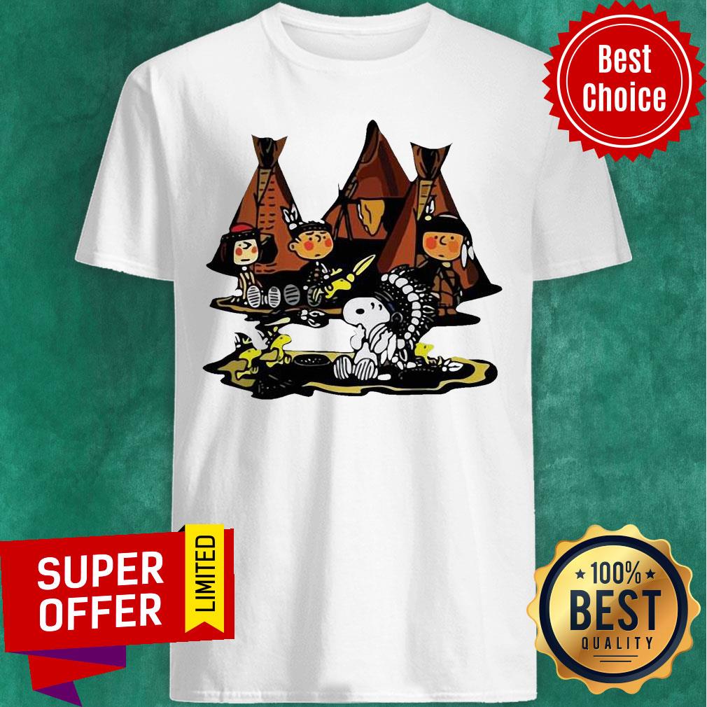 Funny The Peanuts Snoopy and Friends Native American Shirt