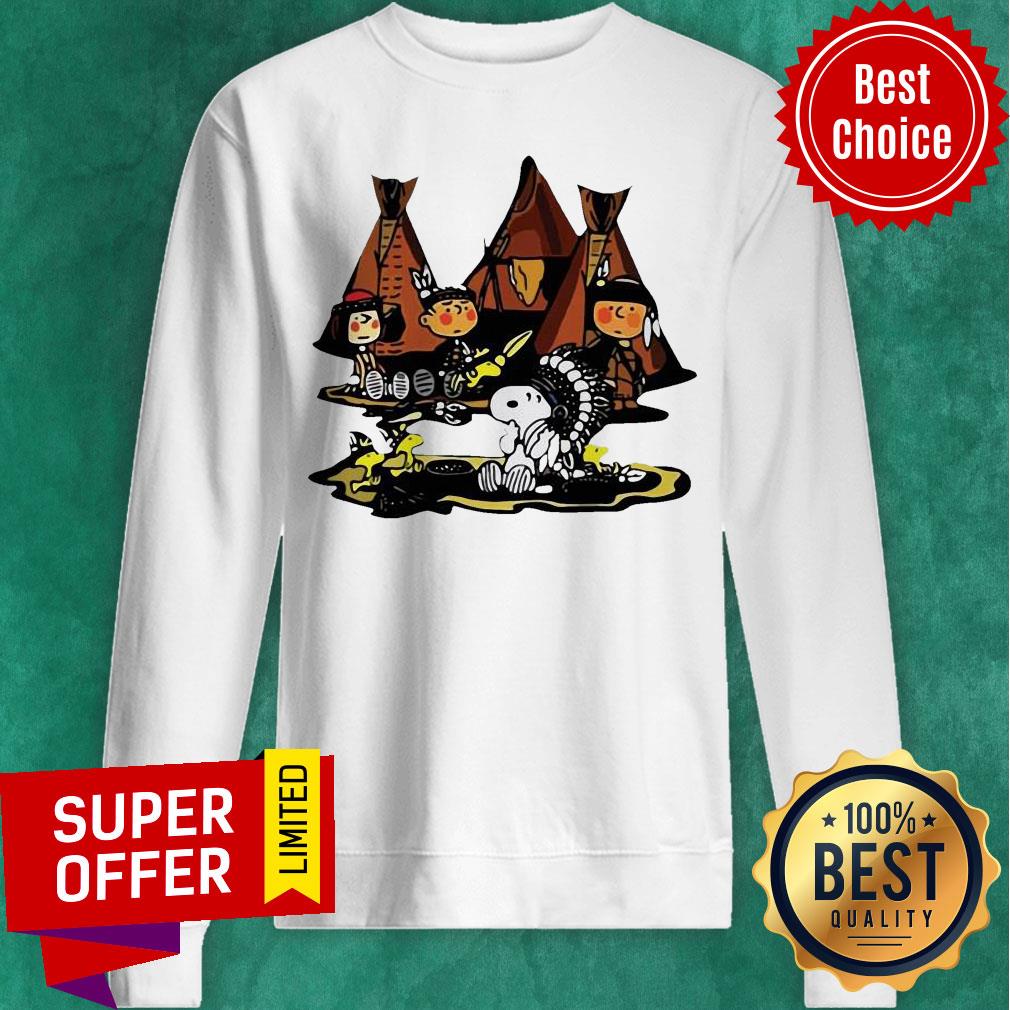 Funny The Peanuts Snoopy and Friends Native American Shirt - Image 5