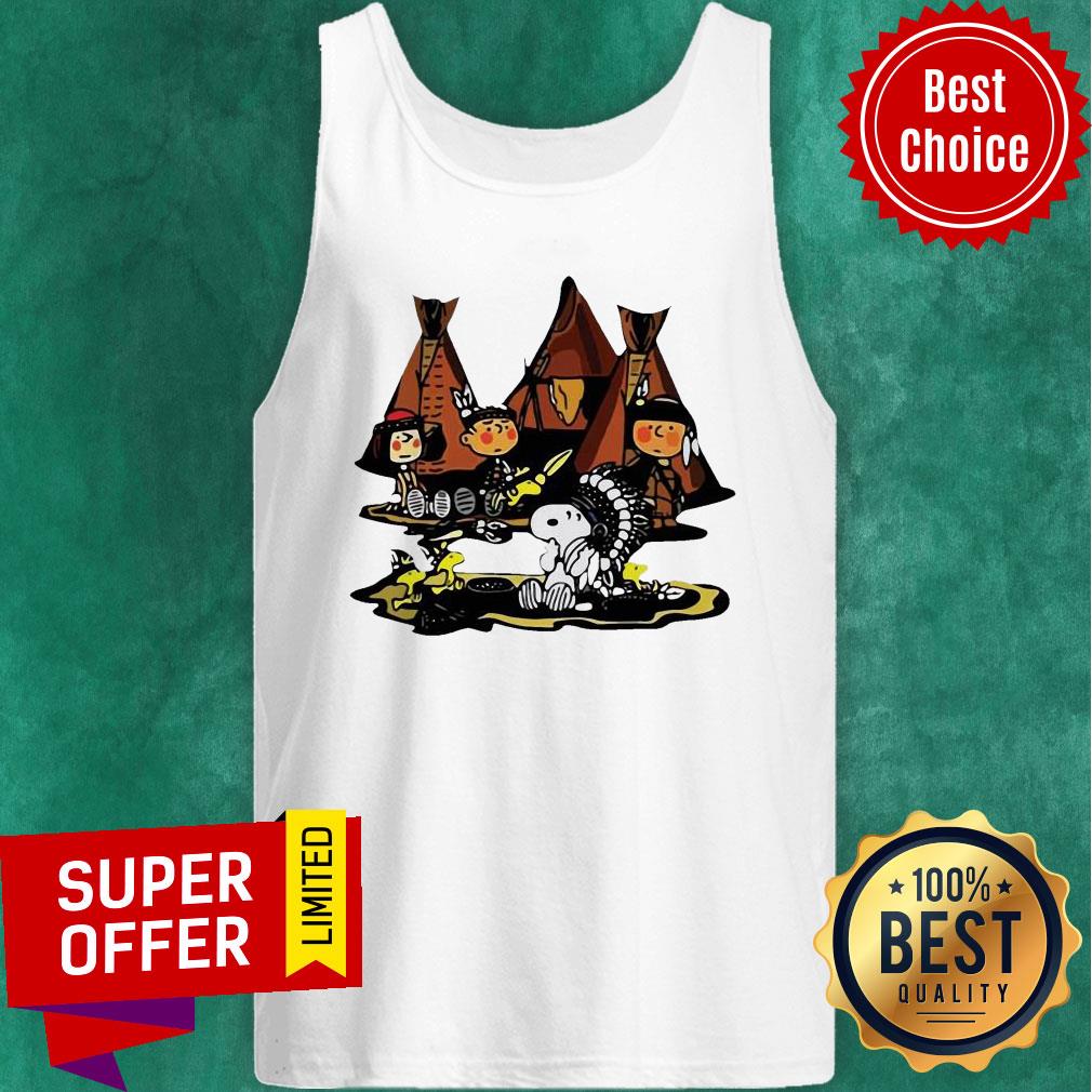 Funny The Peanuts Snoopy and Friends Native American Shirt - Image 4