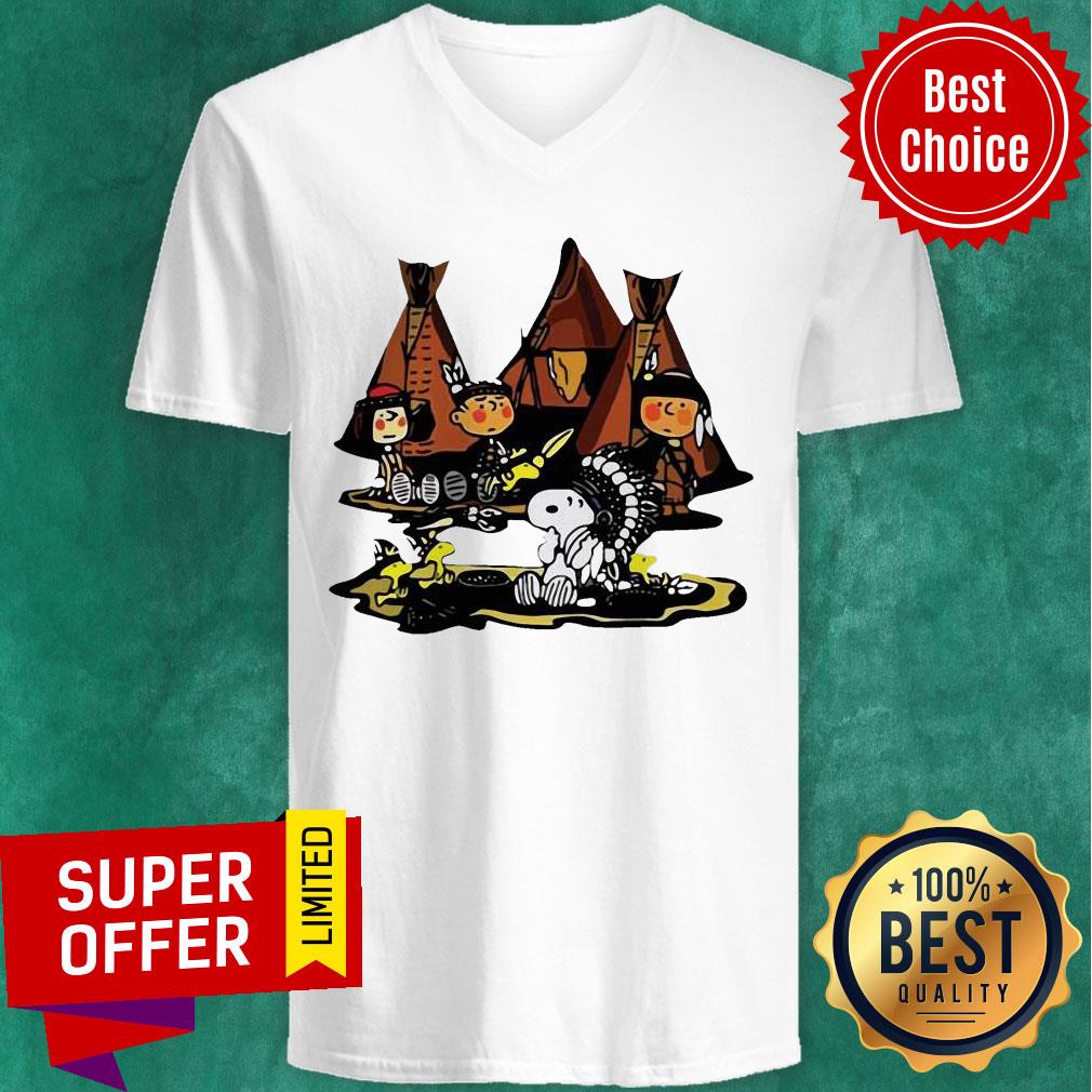 Funny The Peanuts Snoopy and Friends Native American Shirt - Image 3