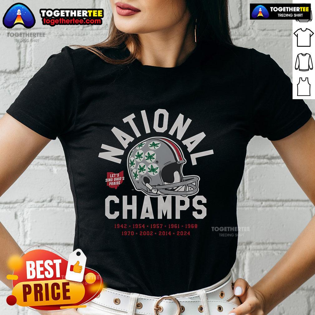 Top Ohio State Buckeyes Homefield Nine-Time Football National Champions T-Shirt - Image 3
