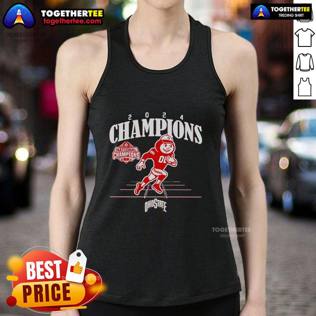 Top Ohio State Football 2024 National Champions Mascot T-Shirt - Image 4