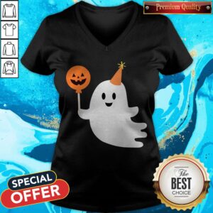 Alternative view of Cute Ghost With Candy Halloween Day 2020 Shirt