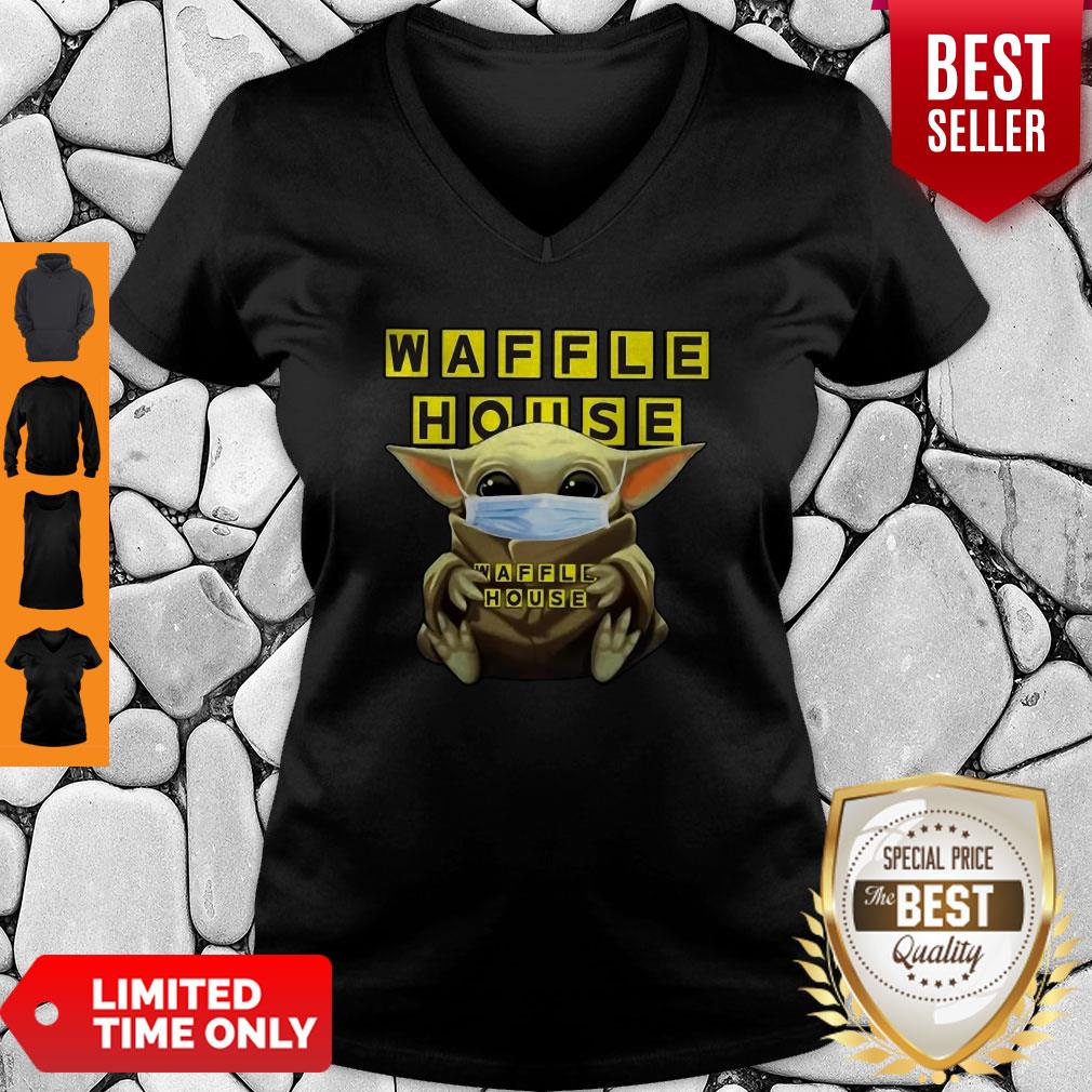 Official Baby Yoda Waffle House Coronavirus Shirt - Image 3