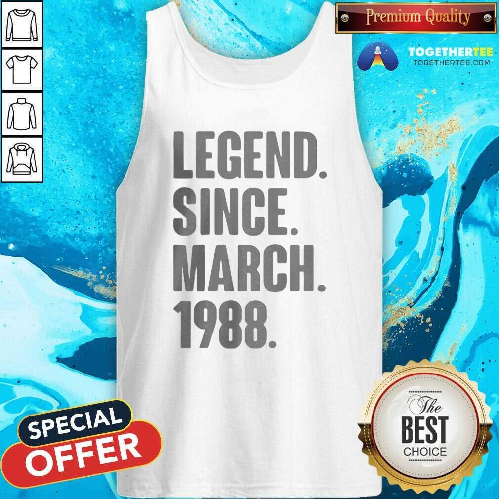 Official Legend Since March 1988 Birthday Shirt - Image 3