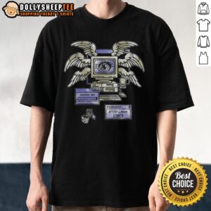 Awesome Biblically_Accurate.exe System Error Angel Computer Retro T-Shirt