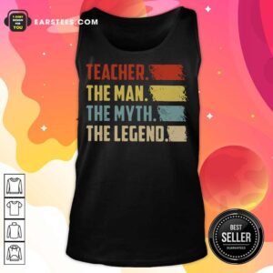 Alternative view of Happy Teacher The Man The Myth The Legend Vintage Shirt