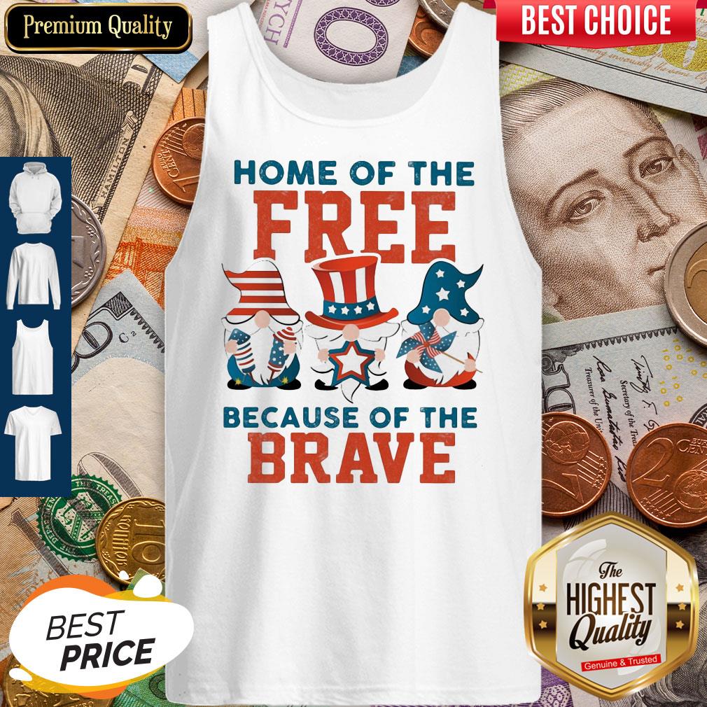 Home Of The Free Because Of The Brave Santa American Flag Veteran Independence Day Shirt - Image 5