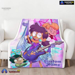 Alternative view of Official It's No Big Deal Amphibia Blanket Fleece Customized Blanket