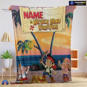 Official Jake And The Never Land Pirates Blanket Fleece Customized Blanket