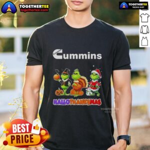 Awesome Cummins X Grinch Cosplay Happy HalloThanksMas T-Shirt