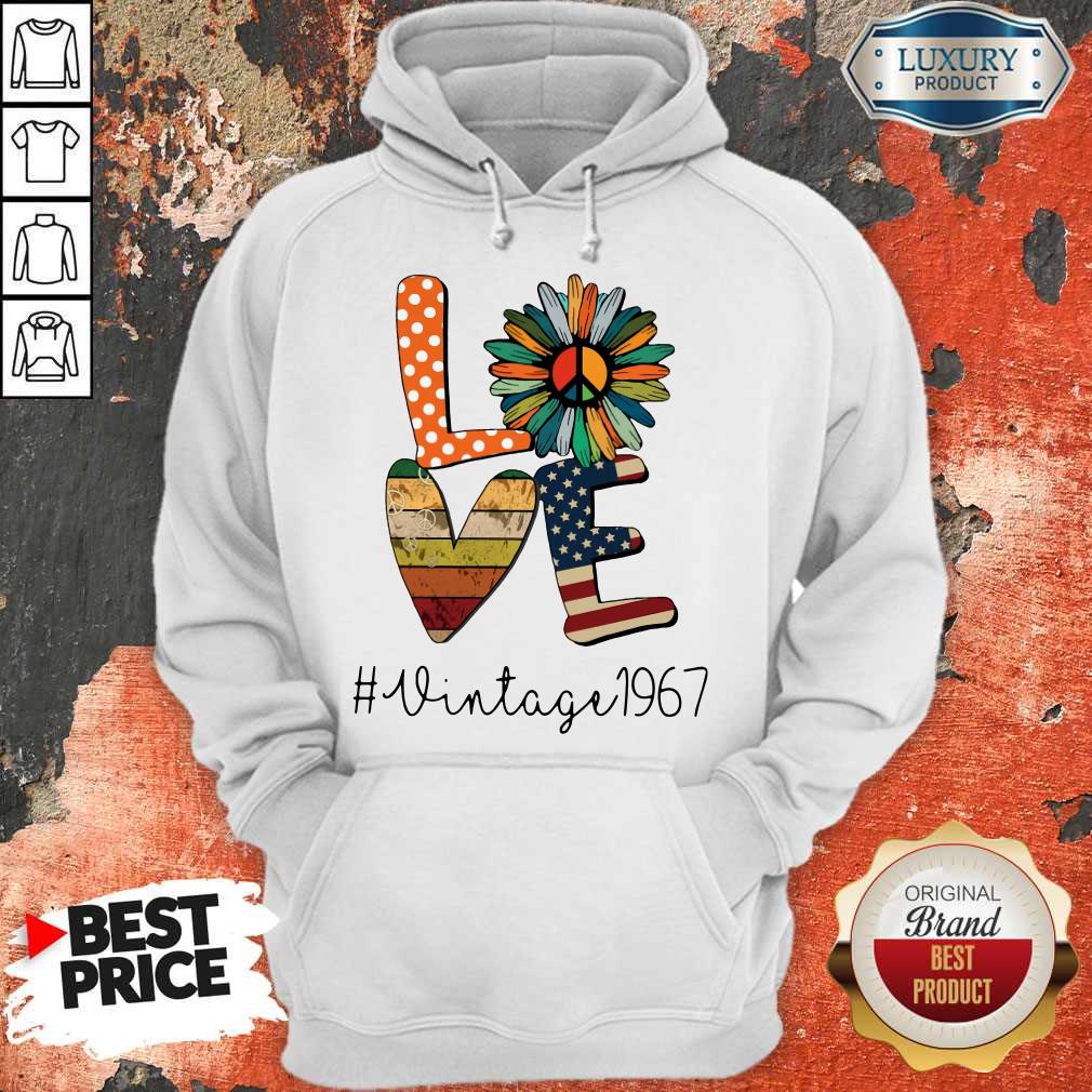 I Love Hippie Sunflower #Vintage 1967 Shirt - Image 3